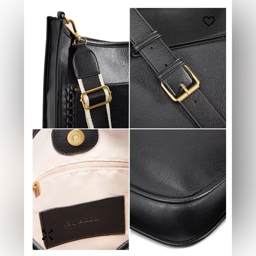 Style & Co
Black Whipstitch Medium Crossbody - Picture 5 of 5